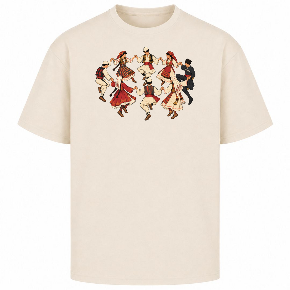 Balkan Folklore (Oversized T-Shirt) - Sand
