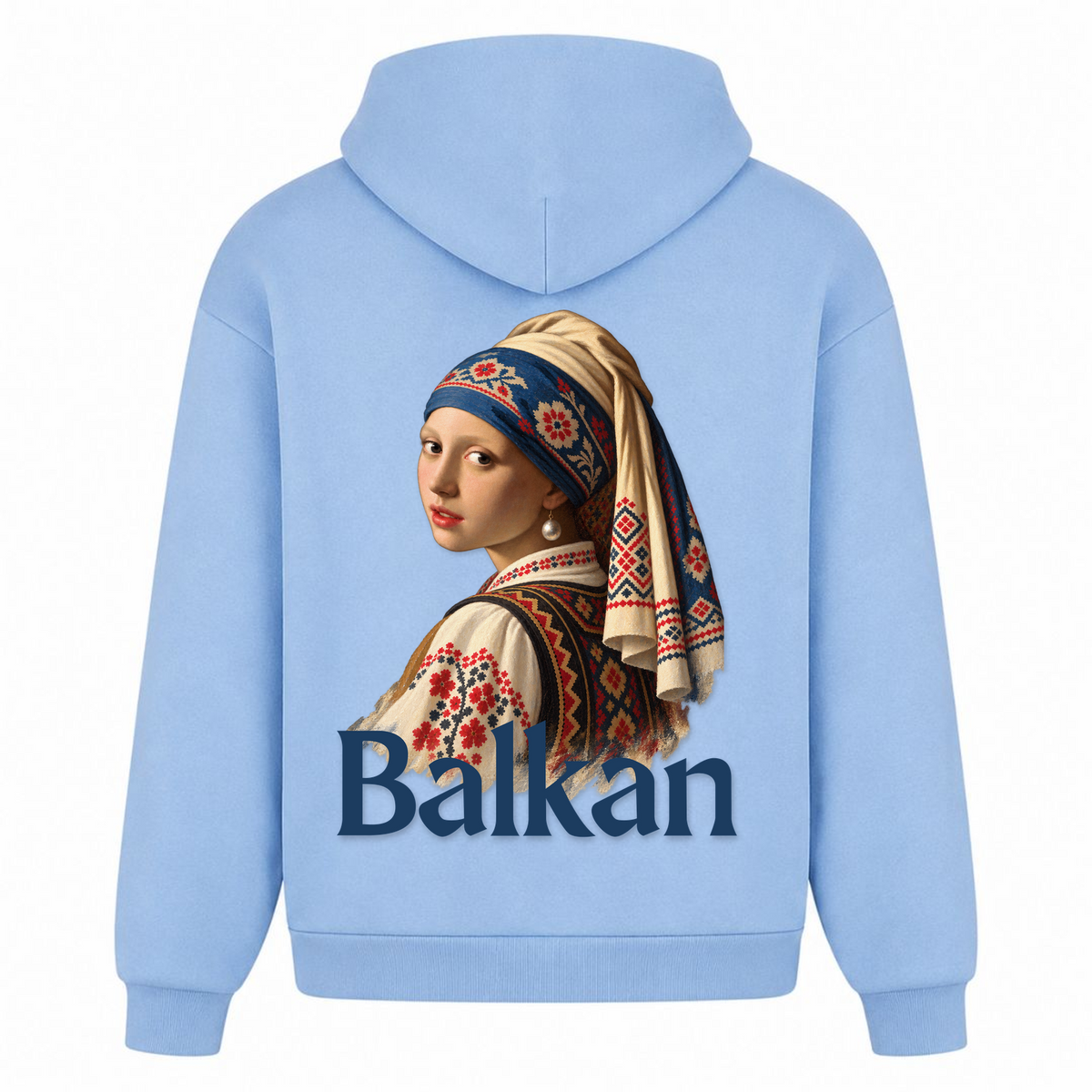 Balkan Girl (Oversized Hoodie) - powder blue - Rueckseite