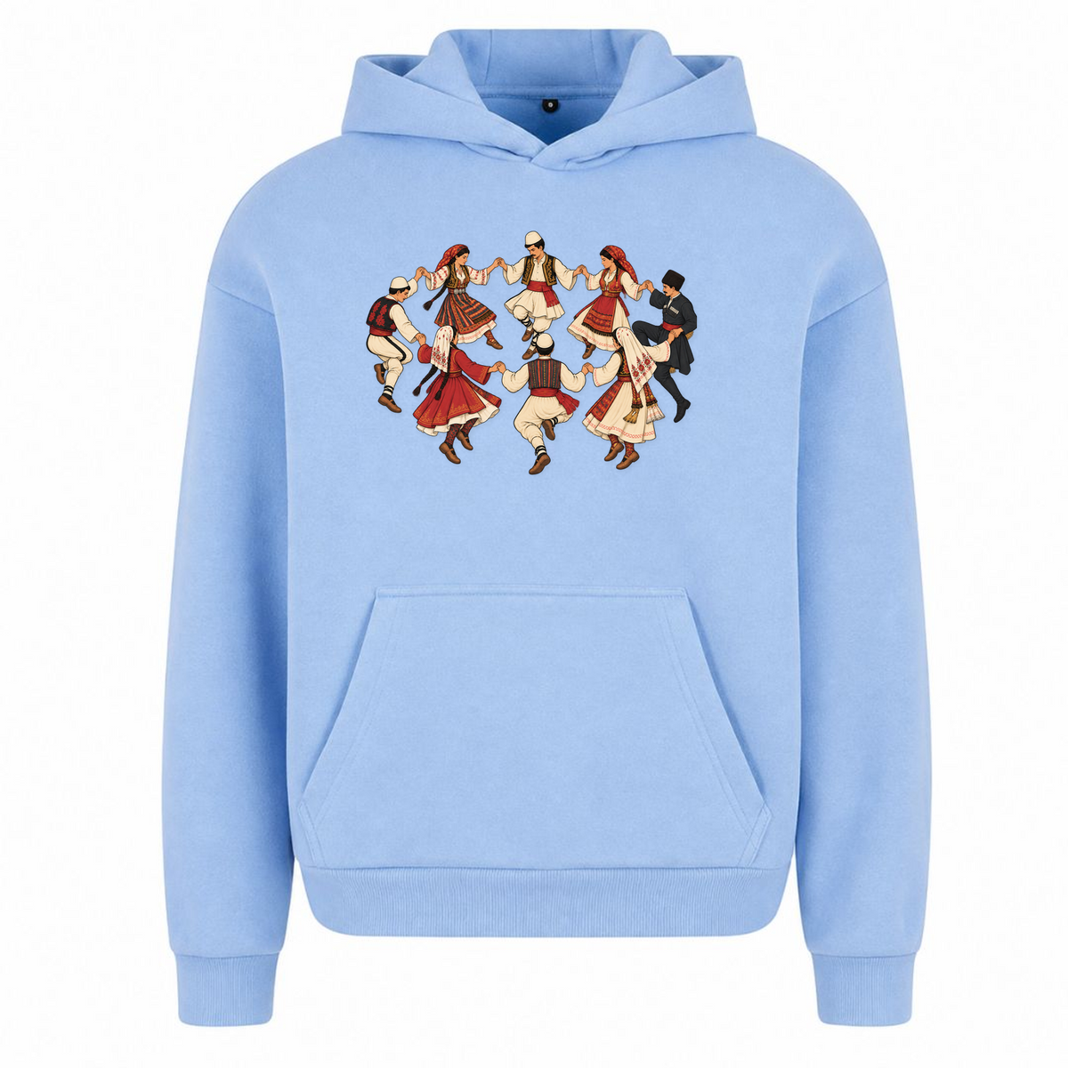 Balkan Folklore (Oversized Hoodie) - powder blue
