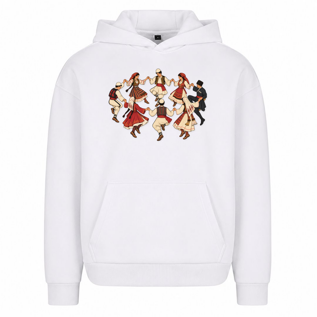 Balkan Folklore (Oversized Hoodie) - Weiß