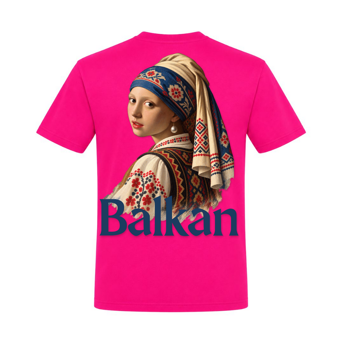 Balkan Girl (Classic T-Shirt) - Fuchsia - Rueckseite