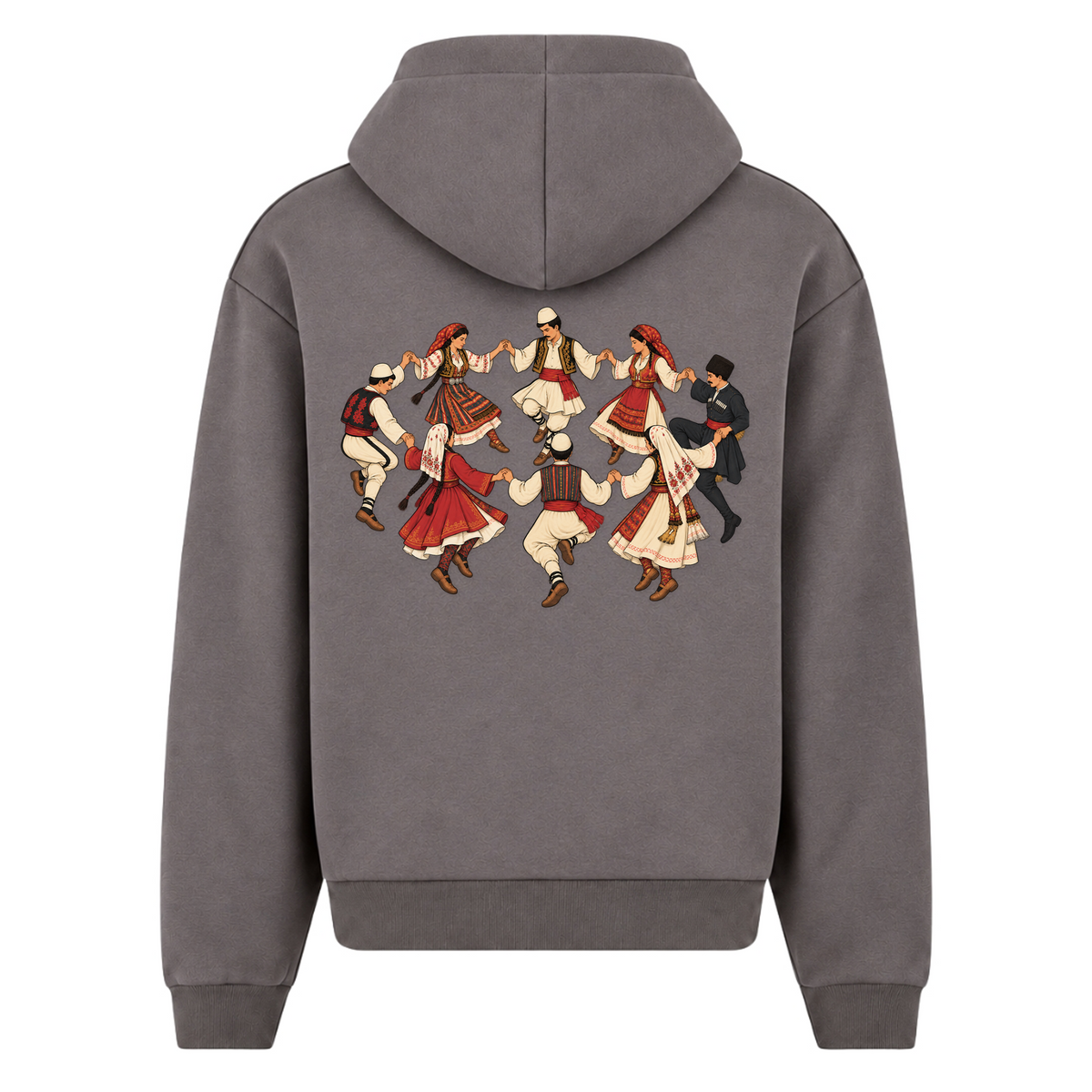 Balkan Folklore (Oversized Zipper Hoodie) - Magnet - Rueckseite