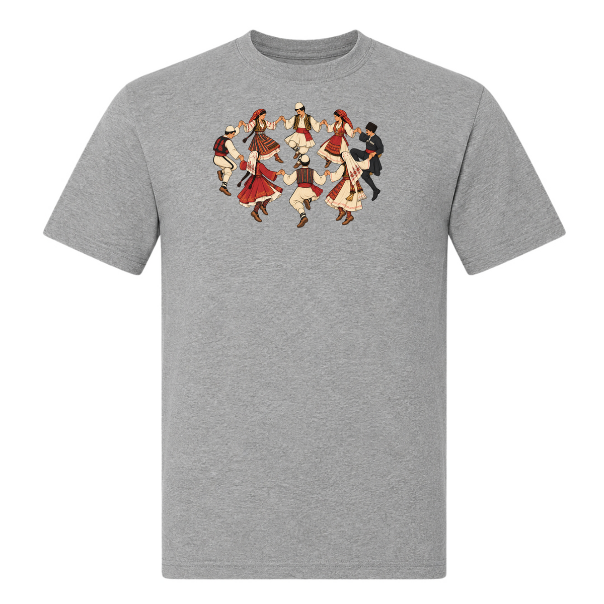 Balkan Folklore (Classic T-Shirt)  - Grey Melange