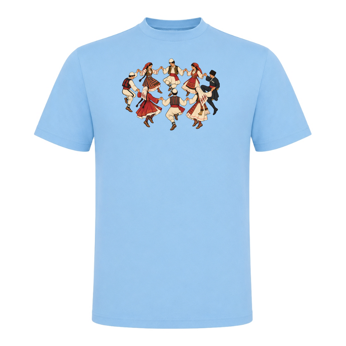 Balkan Folklore (Classic T-Shirt)  - Sky Blue