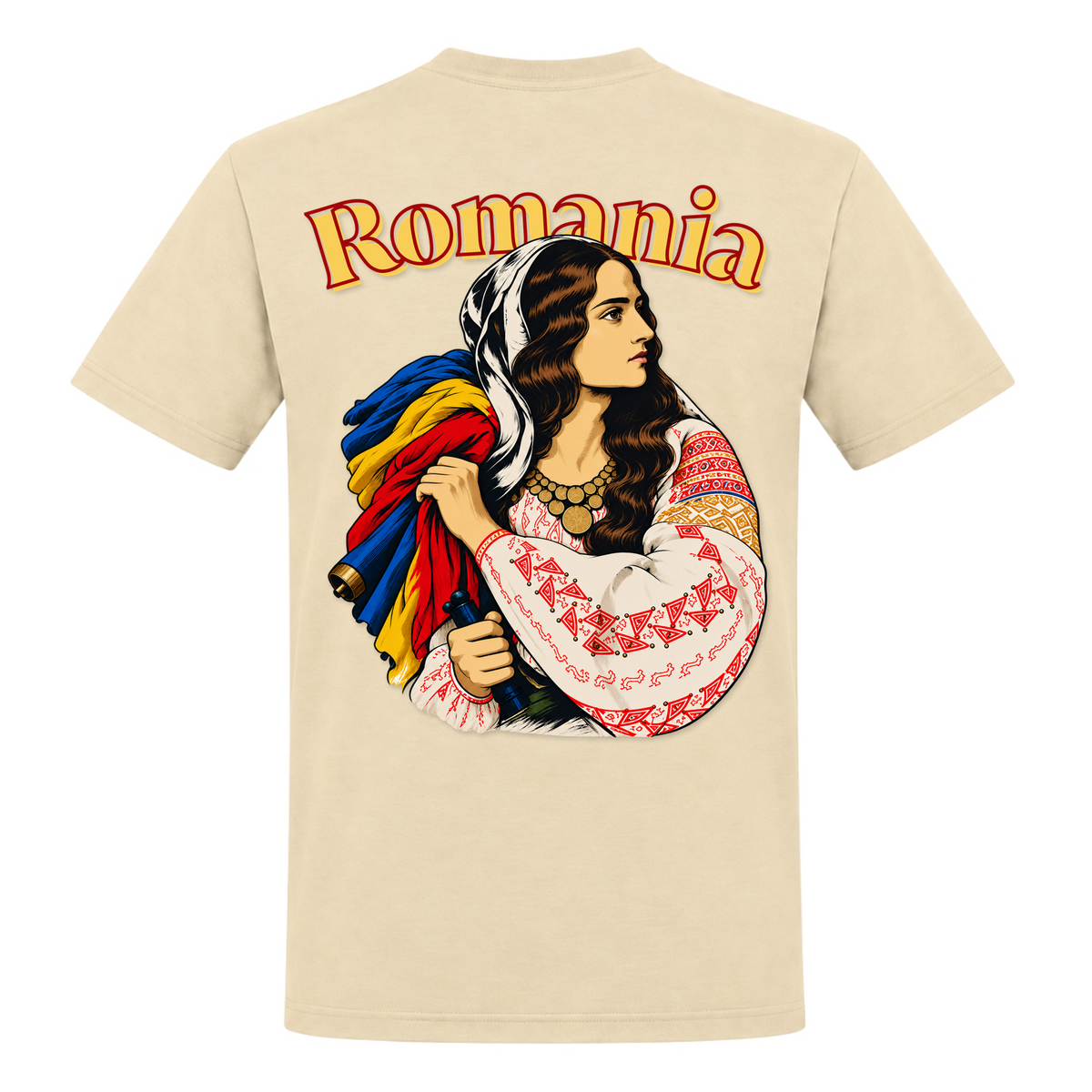 Romania Patriot (Classic T-Shirt) - Natural - Rueckseite