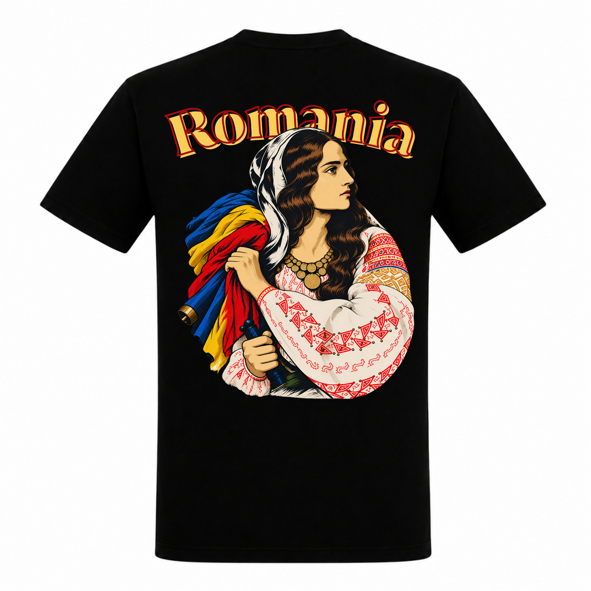 Romania Patriot (Classic T-Shirt) - schwarz - Rueckseite
