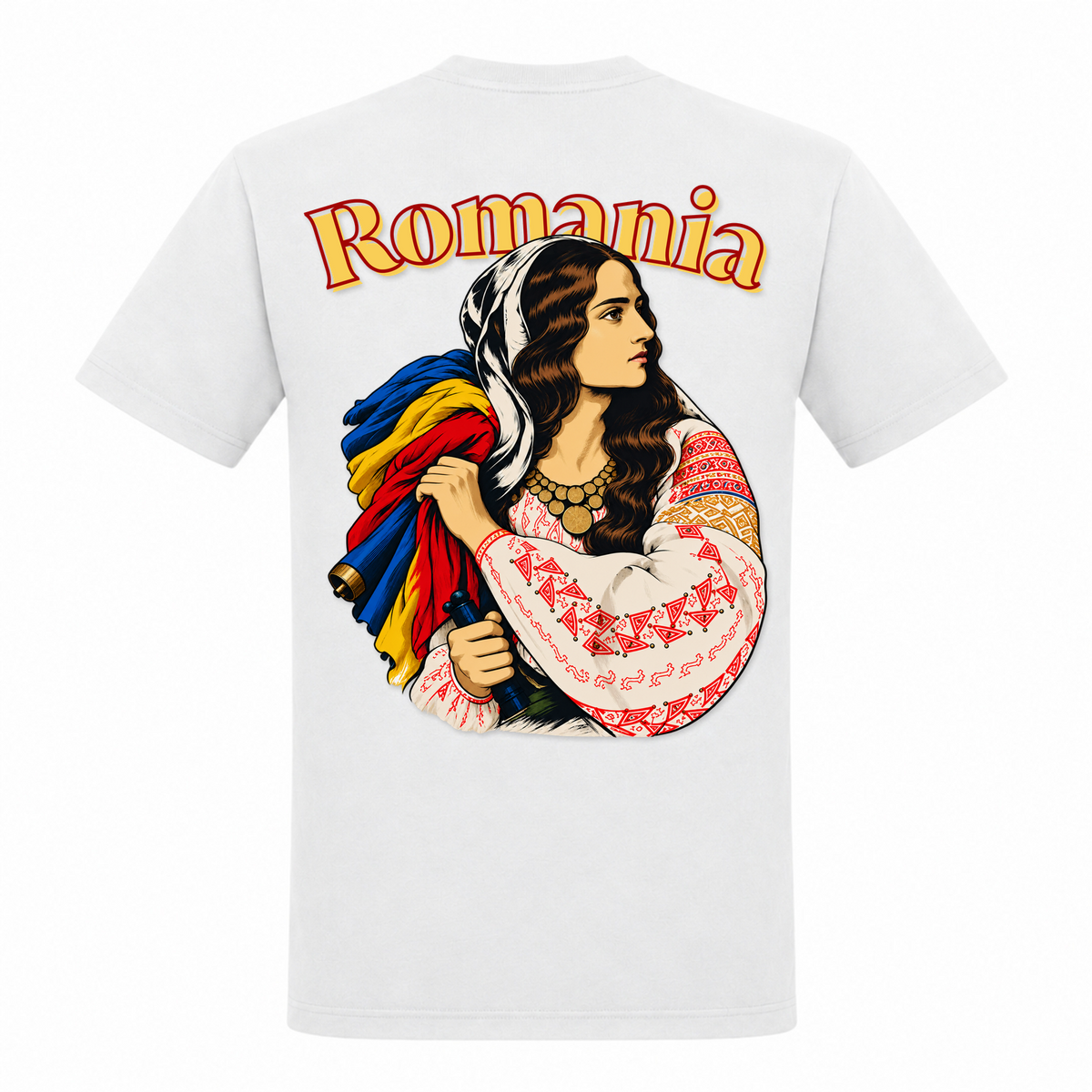 Romania Patriot (Classic T-Shirt) - weiß - Rueckseite
