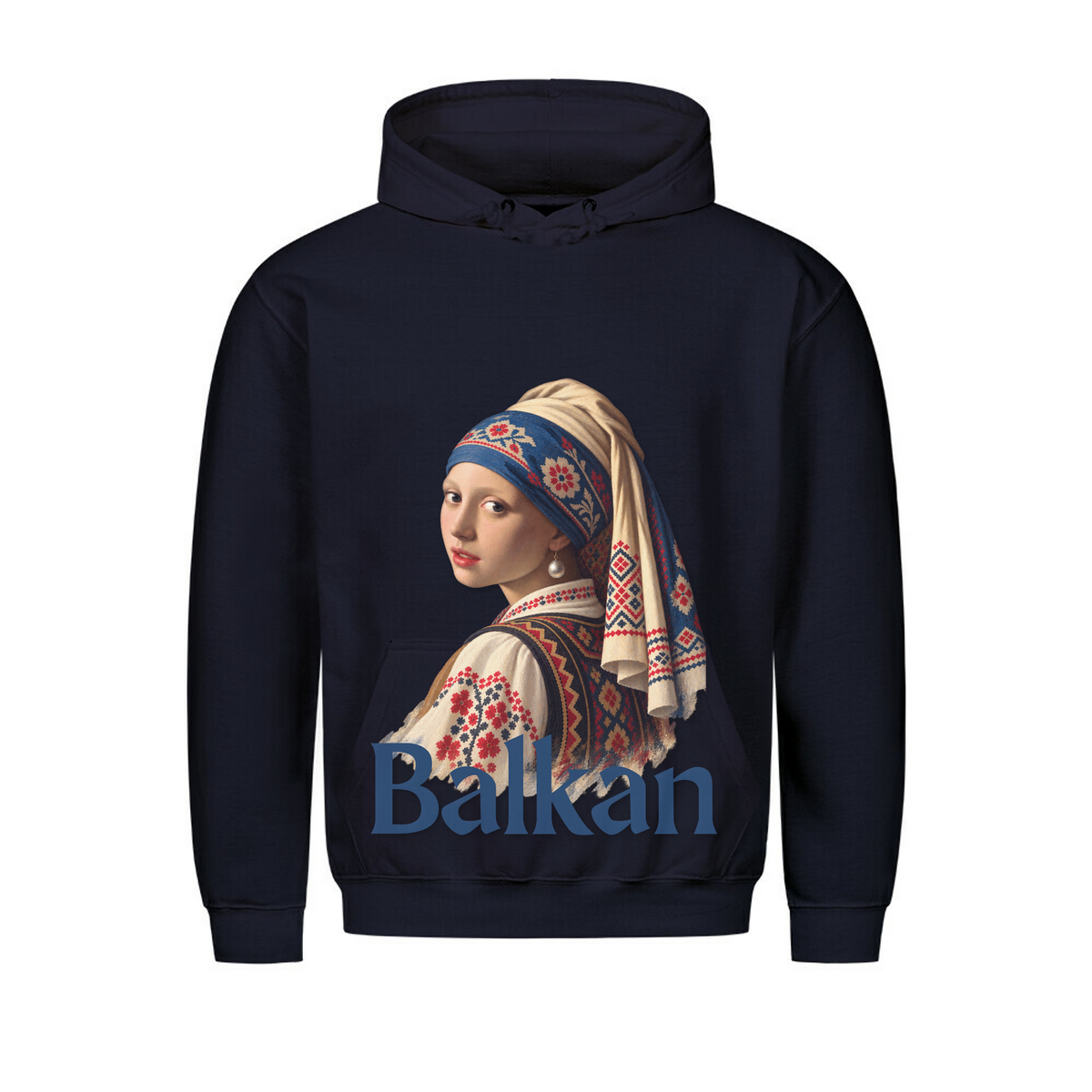 Balkan Girl (Classic Hoodie) - French Navy - Rueckseite