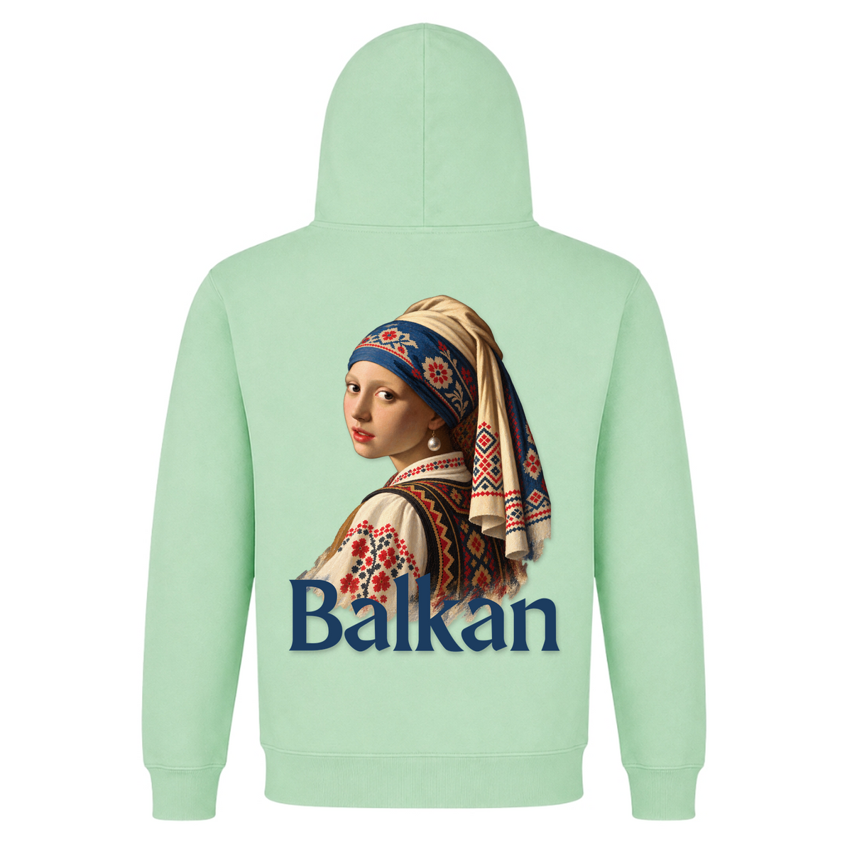 Balkan Girl (Classic Hoodie) - Frozen Green - Rueckseite