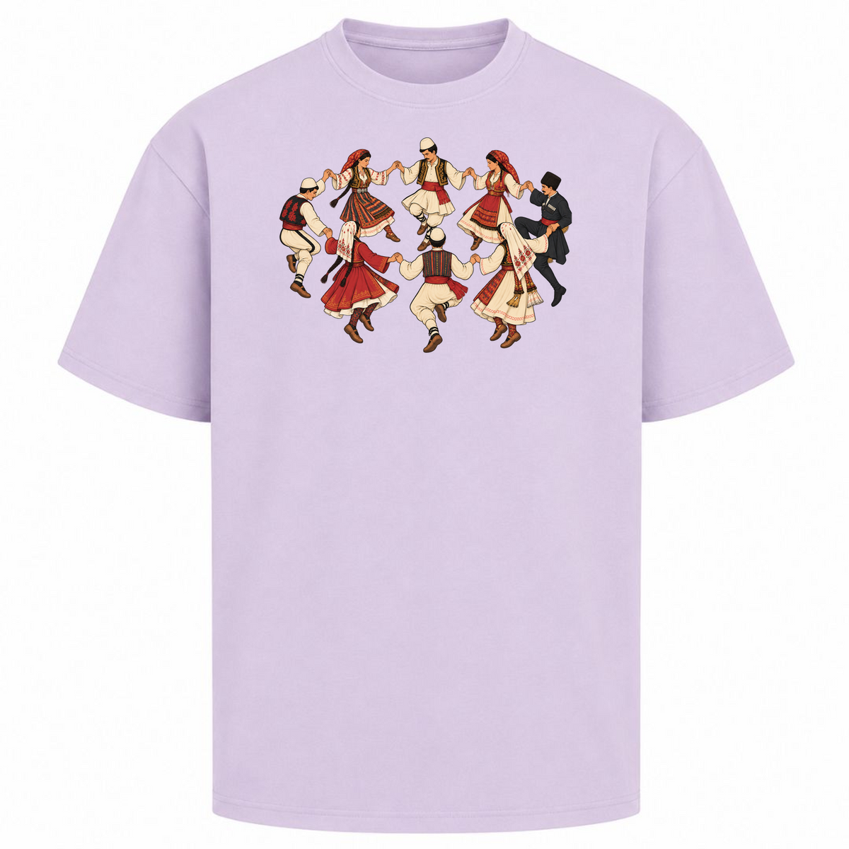 Balkan Folklore (Oversized T-Shirt) - lilac