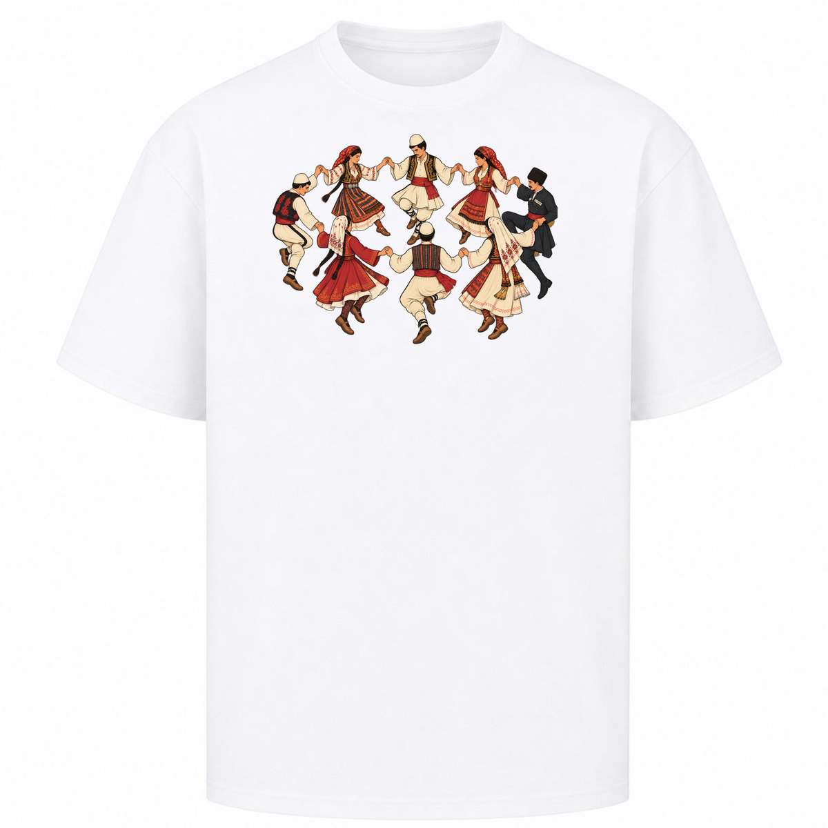 Balkan Folklore (Oversized T-Shirt) - Weiß