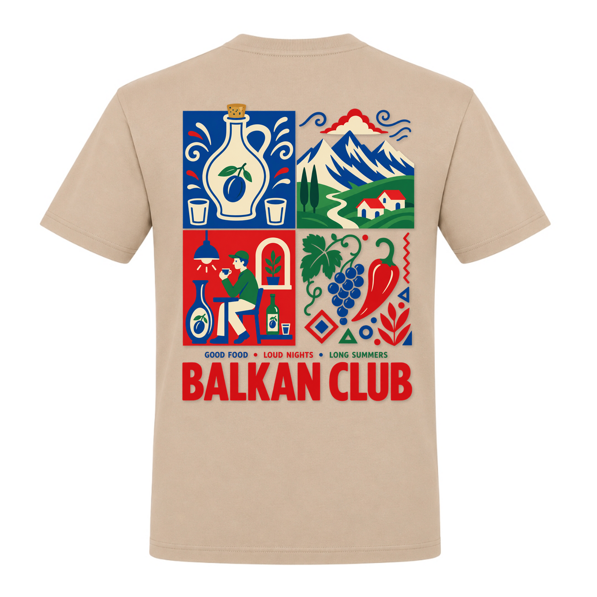 Balkan Club (Classic T-Shirt) - Rope - Rueckseite