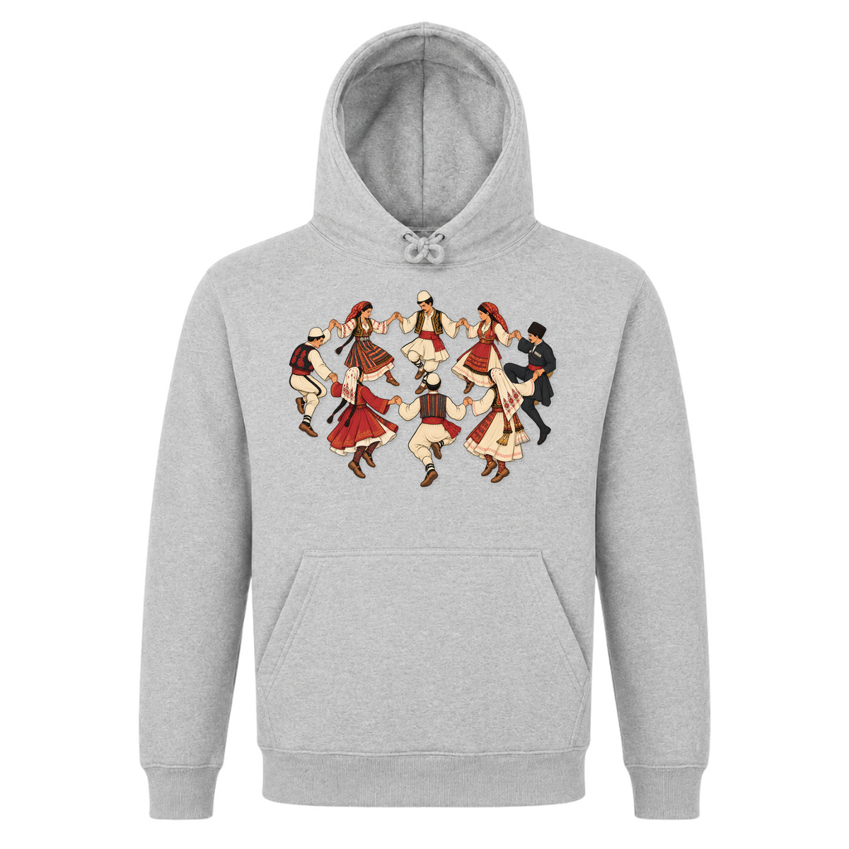 Balkan Folklore (Classic Hoodie) - Grey Melange