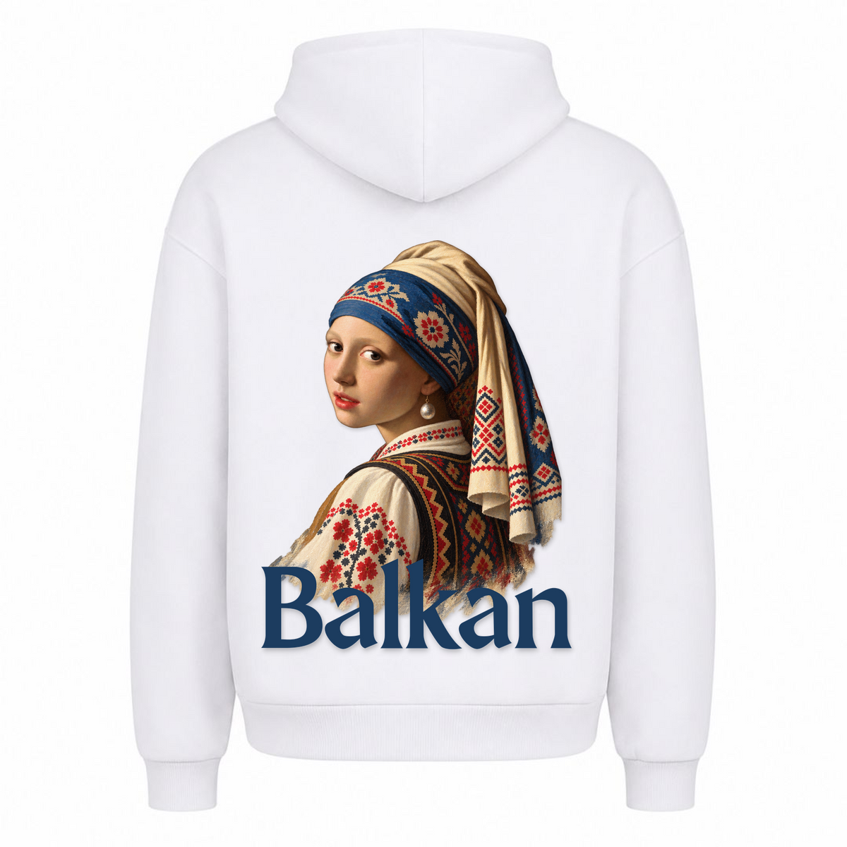 Balkan Girl (Oversized Hoodie) - Weiß - Rueckseite