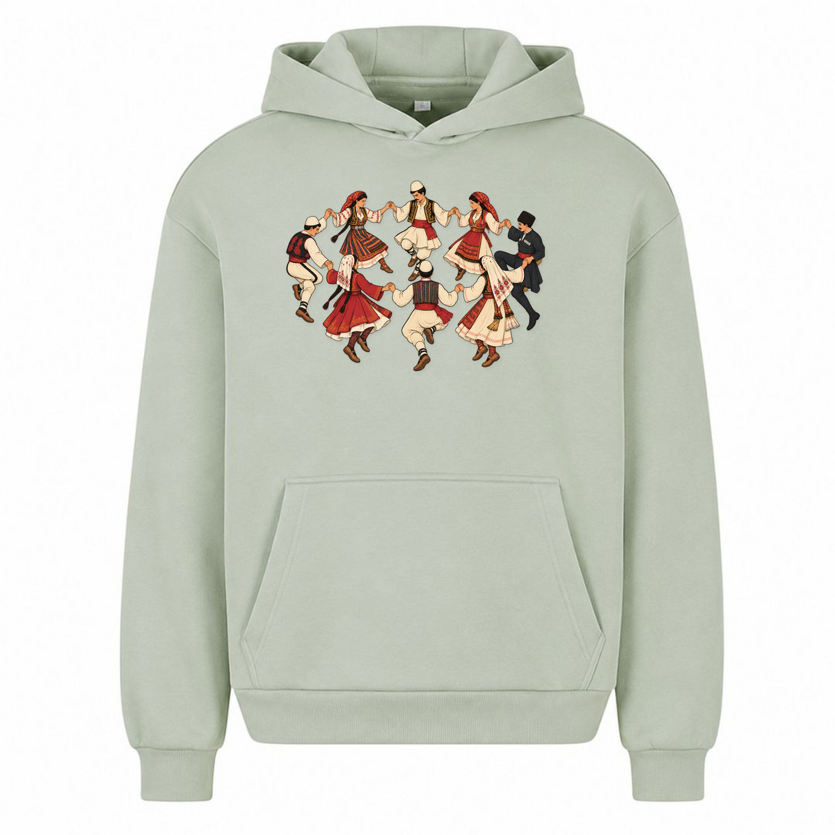 Balkan Folklore (Oversized Hoodie) - light asphalt