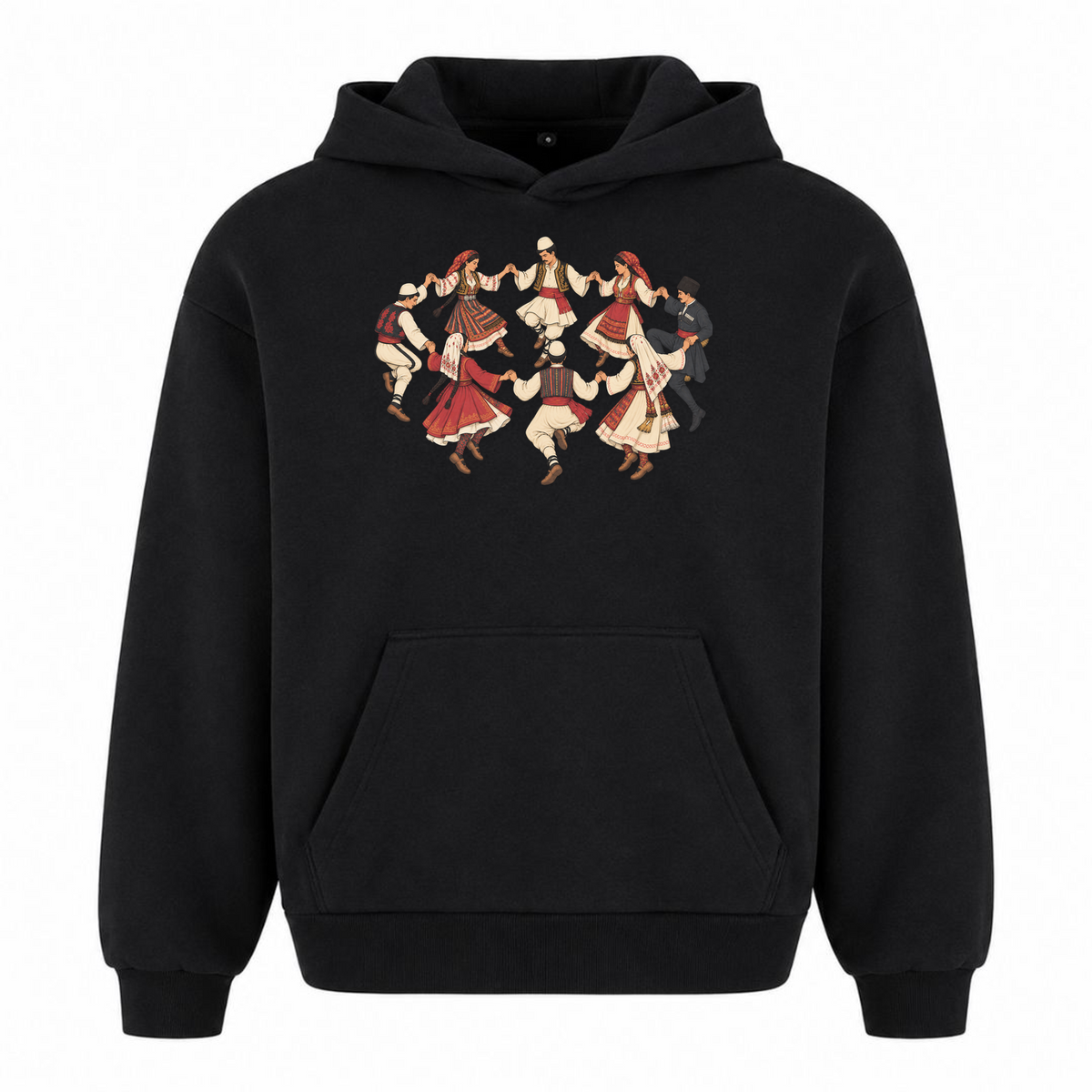 Balkan Folklore (Oversized Hoodie) - Schwarz