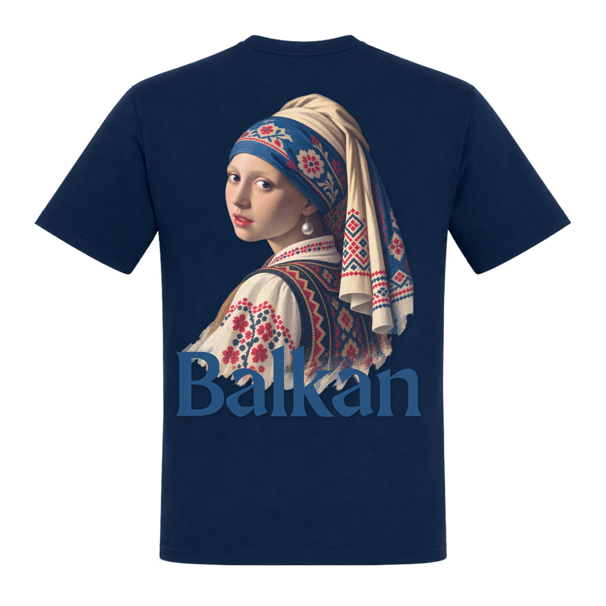Balkan Girl (Classic T-Shirt) - French Navy - Rueckseite
