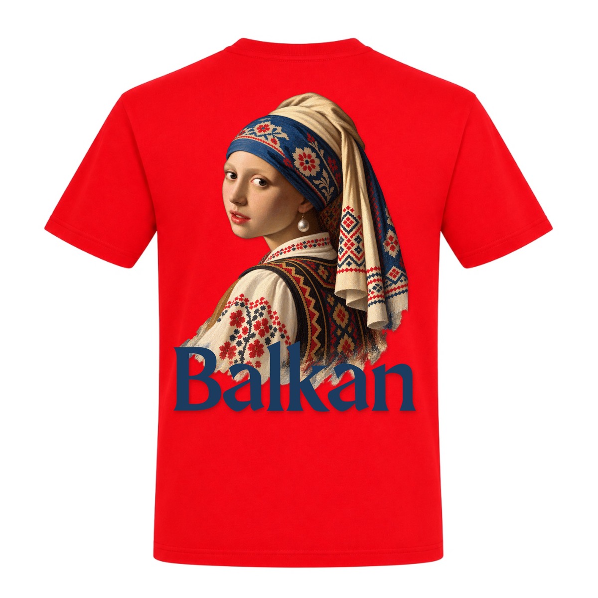Balkan Girl (Classic T-Shirt) - Red - Rueckseite