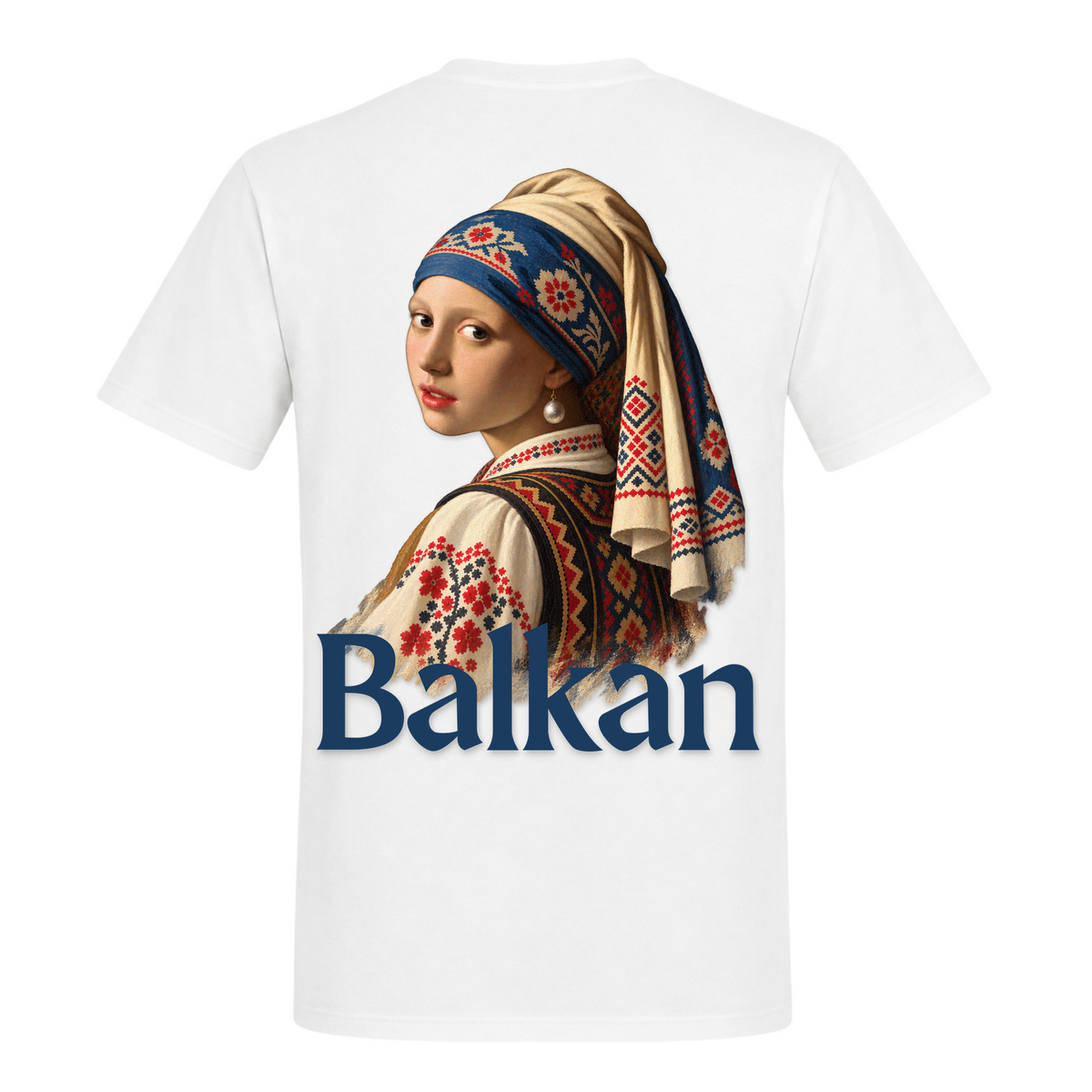 Balkan Girl (Classic T-Shirt) - White - Rueckseite