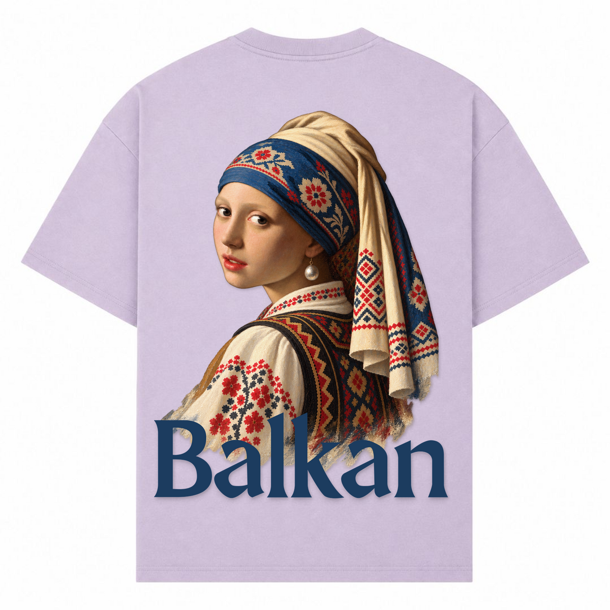 Balkan Girl (Oversized T-Shirt) - lilac - Rueckseite