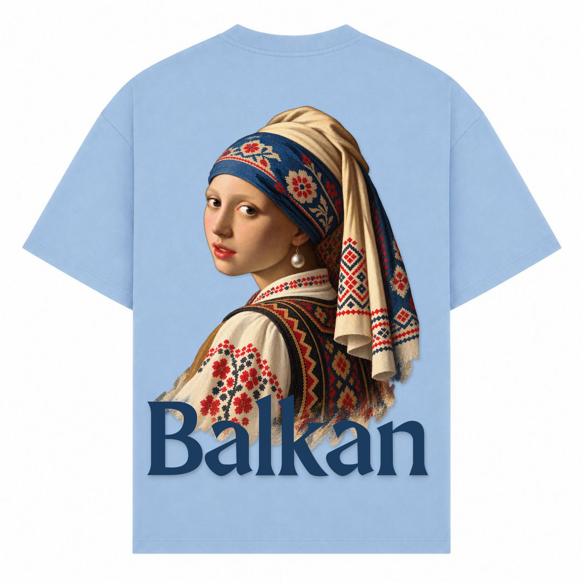 Balkan Girl (Oversized T-Shirt) - powder blue - Rueckseite
