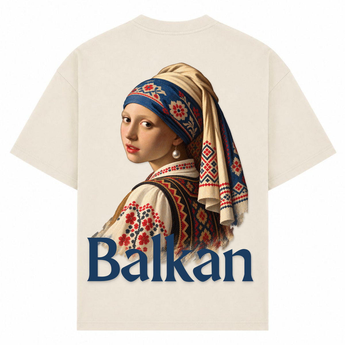 Balkan Girl (Oversized T-Shirt) - Sand - Rueckseite