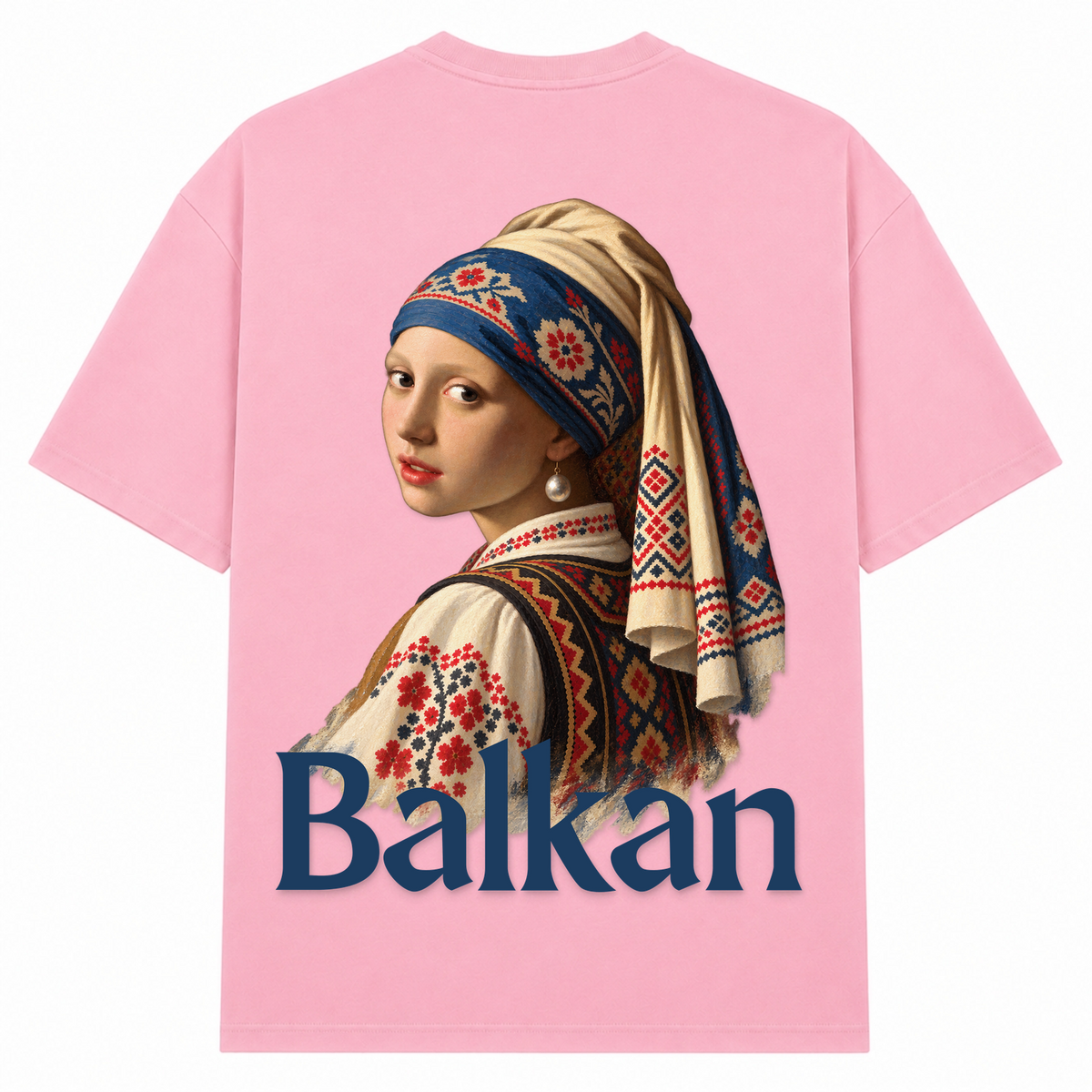 Balkan Girl (Oversized T-Shirt) - Soft Pink  - Rueckseite