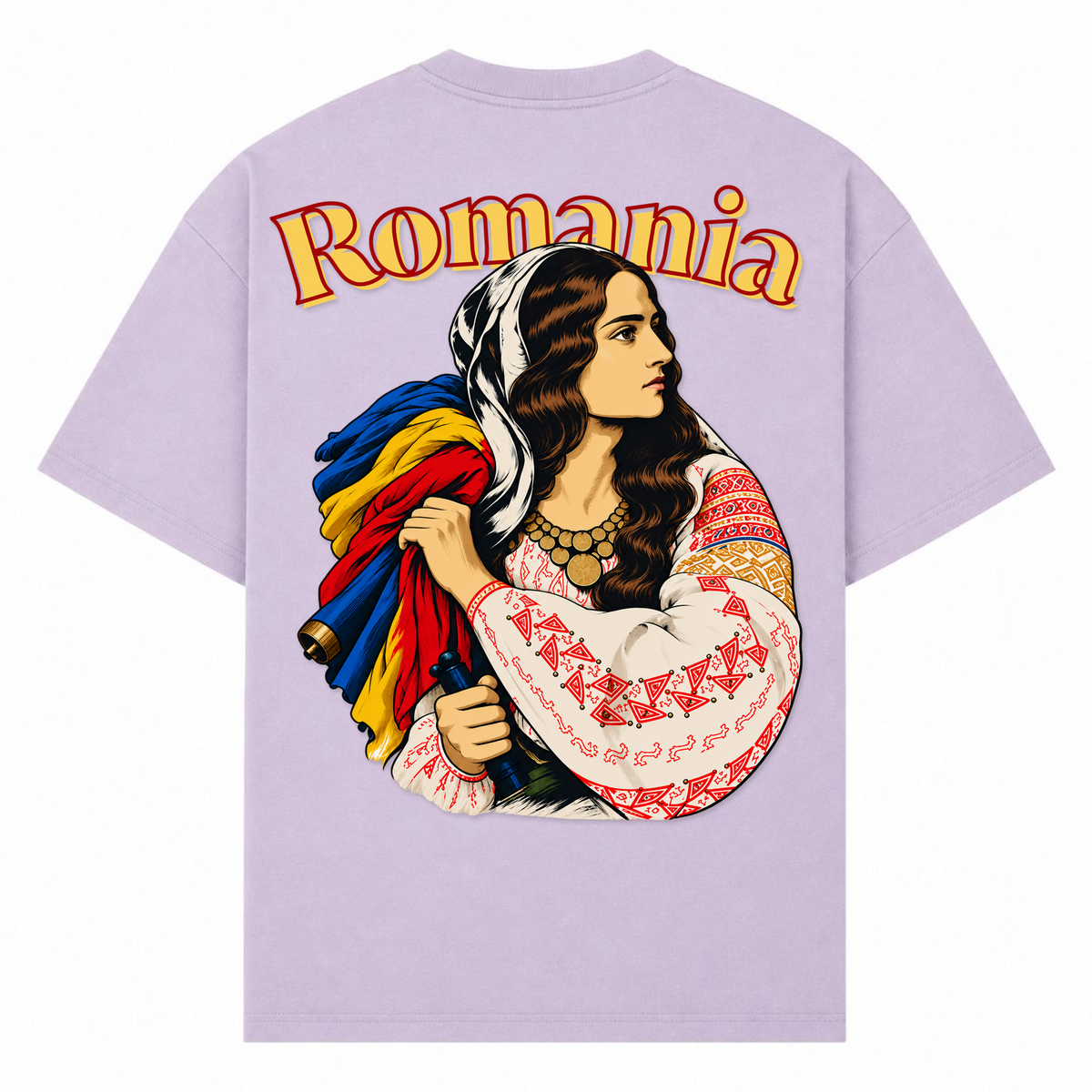 Romania Patriot (Oversized T-Shirt) - lilac - Rueckseite